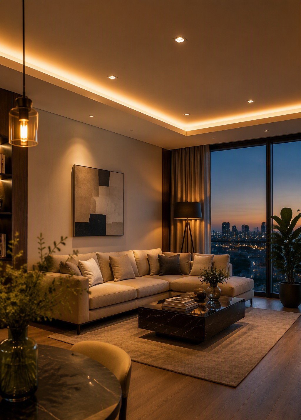 Premium LED-lit interior designed by Sebanz Lighting Hub